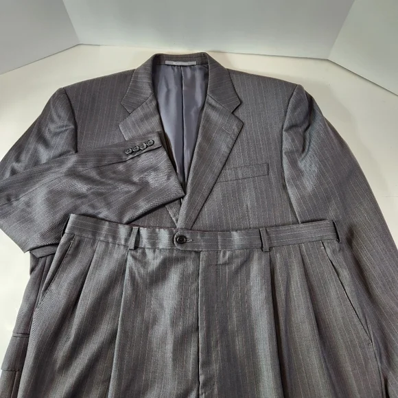 ALAN Flusser 44L Brown Houndstooth 2-Button Blazer Sport Coat Suit Jacket Silk - Picture 12 of 12